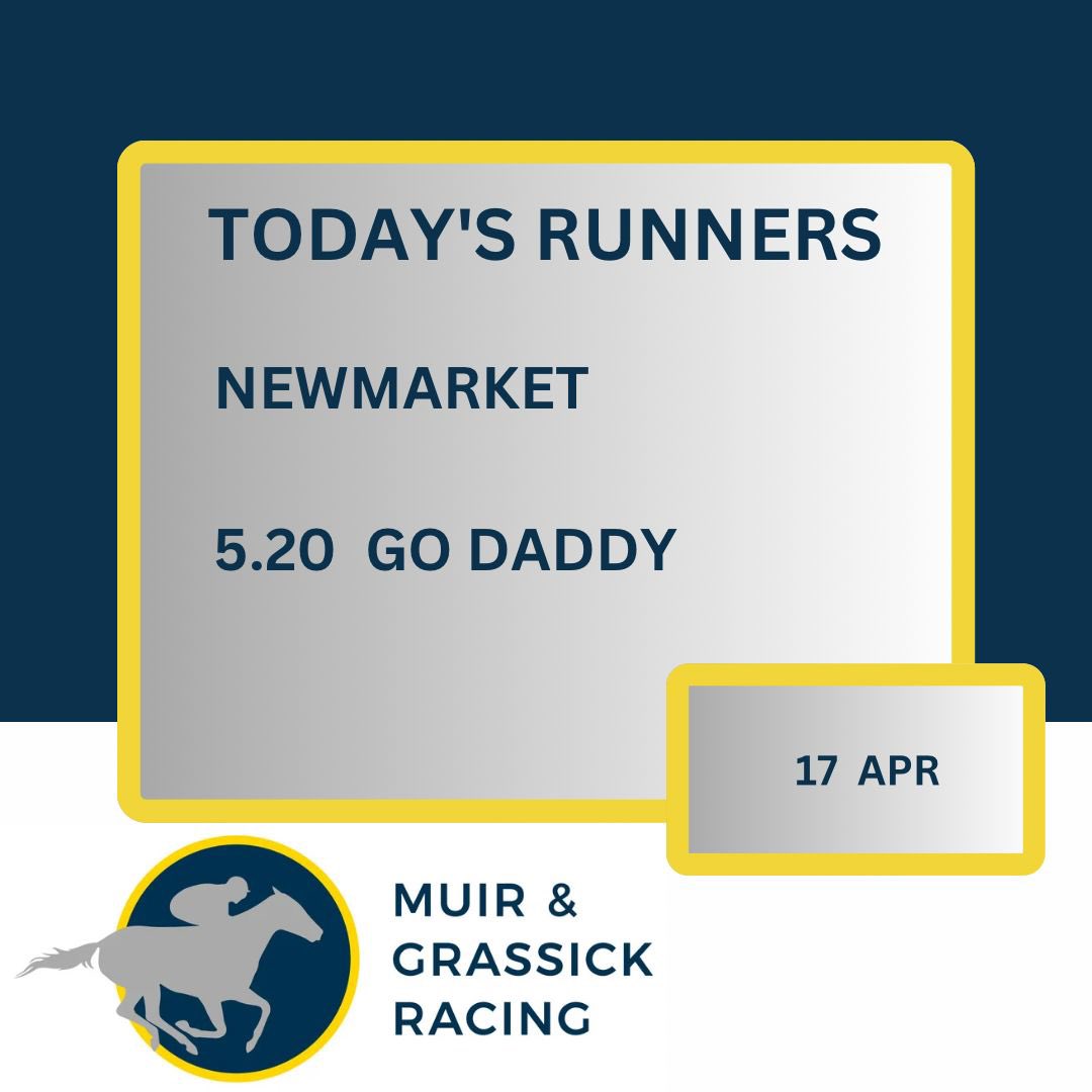 We are @NewmarketRace today. @Edmundzz98 Good luck to all connections!