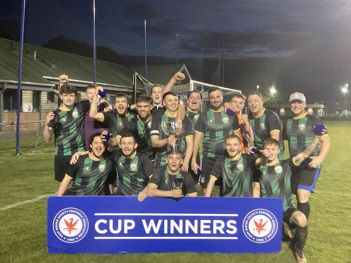 🏆 Congratulations to Greenwood Athletic who last night lifted the East Riding FA Vice Presidents Cup after defeating Waterloo Veterans 4-1. We would also like to send our best wishes to Greenwood Athletic player Stephen Cooper who suffered a serious injury during the game.