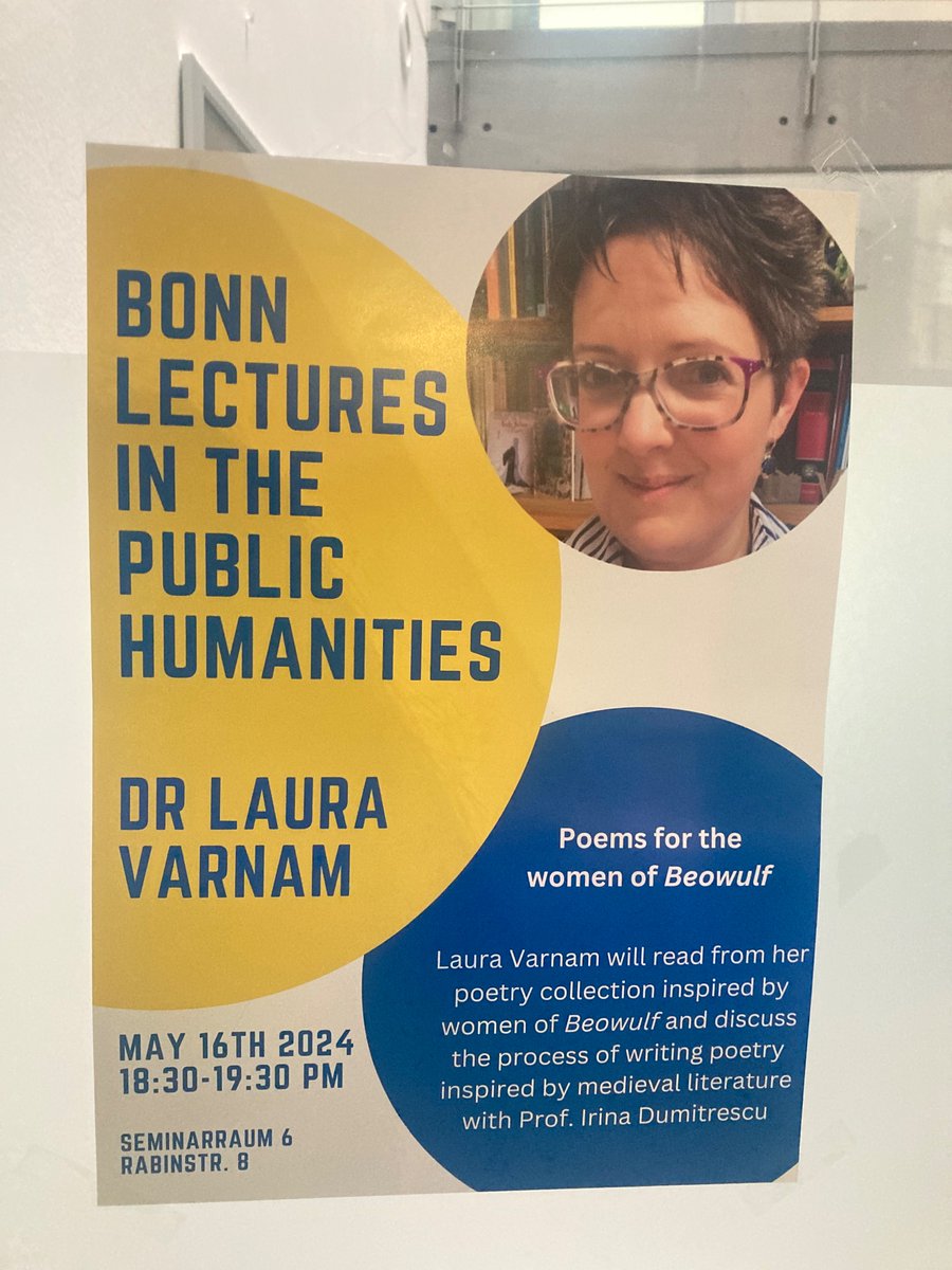 Excited to welcome @lauravarnam to Bonn next month!