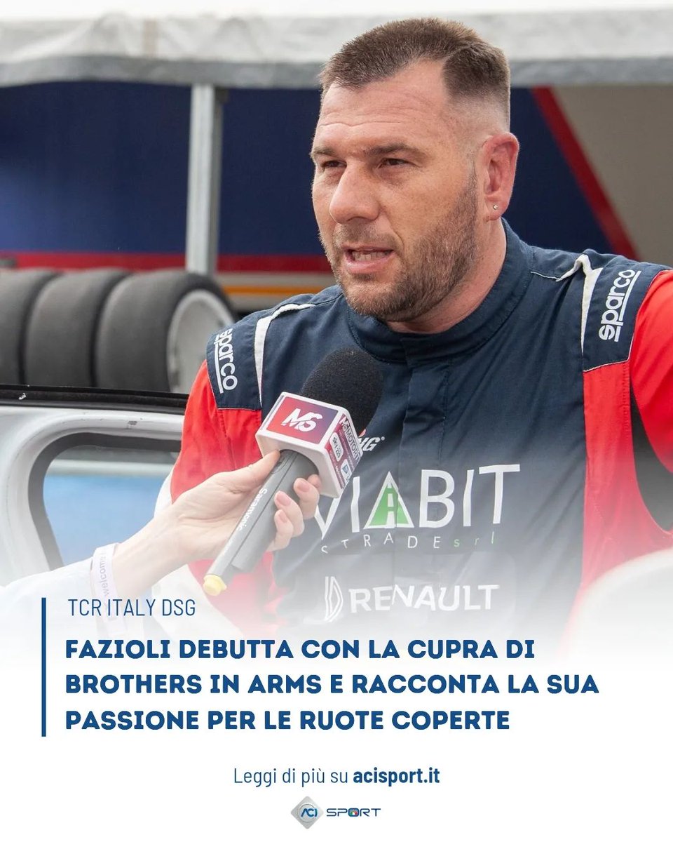 TCR Italy e TCR DSG (@tcritaly) on Twitter photo Prendete un ragazzo, romano, con la passione per le ruote coperte; immaginatelo nei kart per vent'anni e nel 2020 fare il passo.
Andrea Fazioli è quel ragazzo ed il team è quello dei Brothers in Arms Racing.
➡️acisport.it/.../fazioli-al…
#ACISport #TCRDSG <a href="/Hankook_Sport/">Hankook Tire Motorsports Official</a> Prendete un ragazzo, romano, con la passione per le ruote coperte; immaginatelo nei kart per vent'anni e nel 2020 fare il passo.
Andrea Fazioli è quel ragazzo ed il team è quello dei Brothers in Arms Racing.
➡️acisport.it/.../fazioli-al…
#ACISport #TCRDSG <a href="/Hankook_Sport/">Hankook Tire Motorsports Official</a>