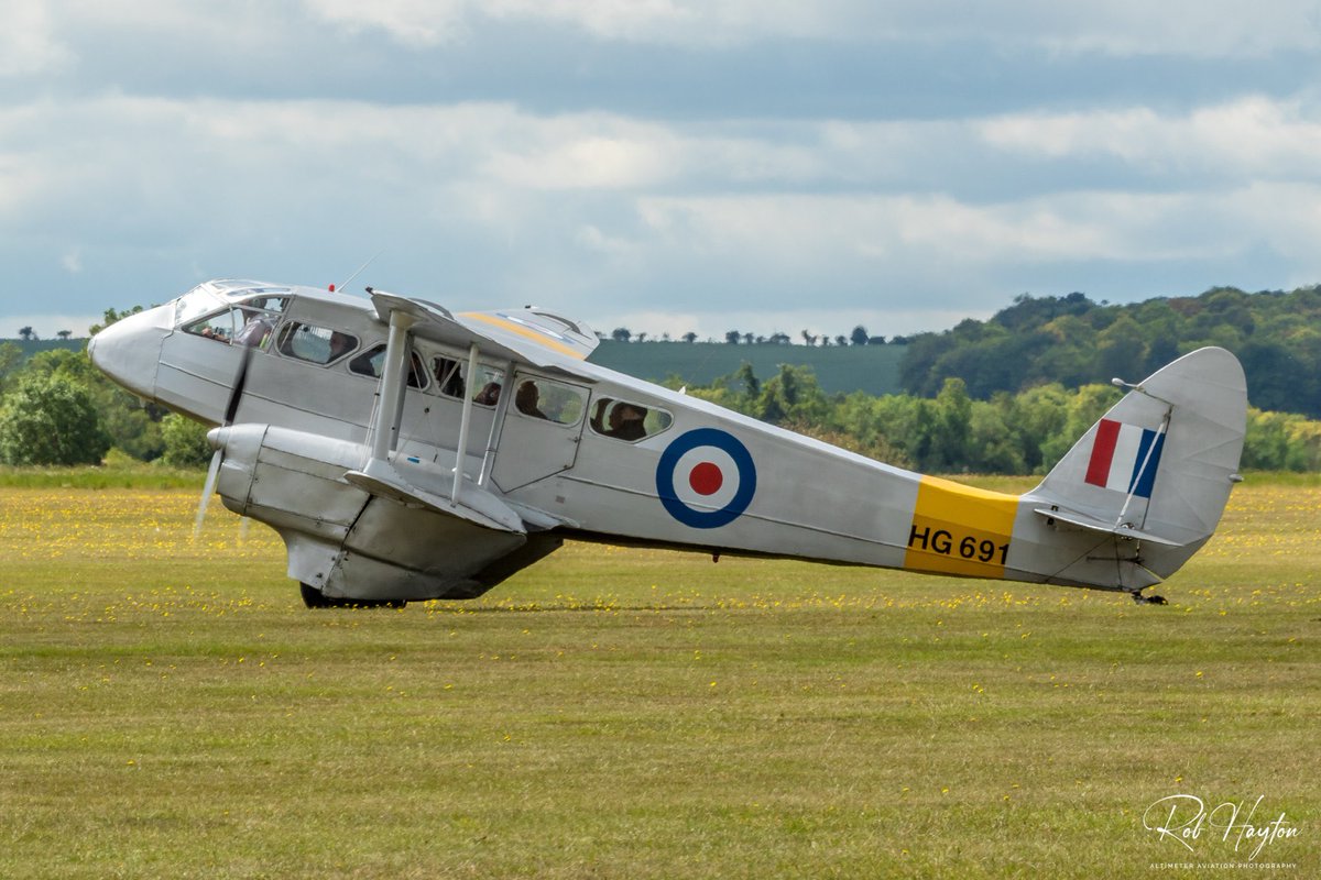 ‘De Havilland Week’ Another Rapide HG691 at Imperial War Museum Duxford that we haven’t seen since a deflated tyre caused it to flip on to its nose a couple of seasons ago - I have no information as to its current status or when it will return to the air ⁦@I_W_M⁩