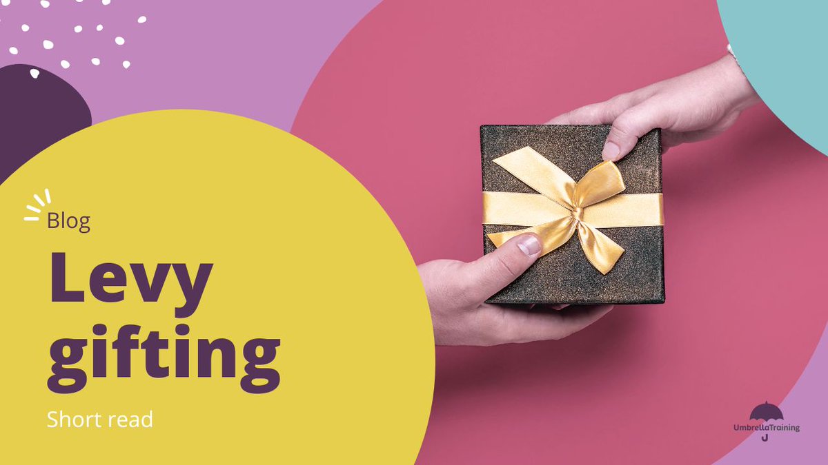 🎁 Today's blog is all about 'Levy gifting' Read more here: umbrellatraining.co.uk/news/giving-an… Reach out to our team if you wish to donate or recieve funds for apprenticeship training today. info@umbrellatraining.co.uk #levyfunding #levygifting #ComeUnderOurUmbrella