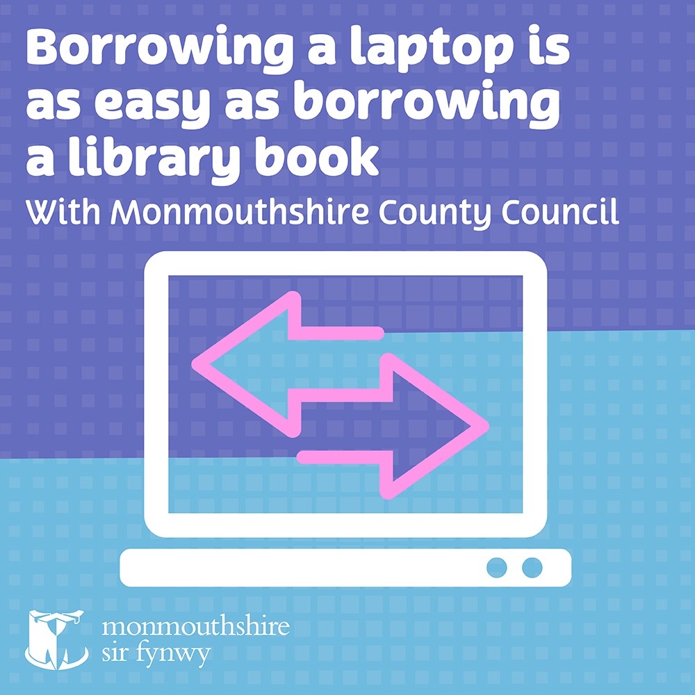 💻Residents in Monmouthshire can borrow laptops from their local library to help with everyday tasks. ℹ️ Find out more: monmouthshire.gov.uk/borrow-laptop/ @MonHubs