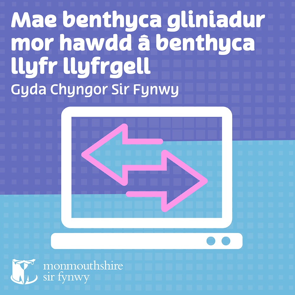 💻Gall trigolion yn Sir Fynwy fenthyg gliniaduron o’u llyfrgell leol i helpu gyda thasgau bob dydd. ℹ️ Darganfyddwch mwy yma: monmouthshire.gov.uk/cy/menthyg-gli… @MonHubs