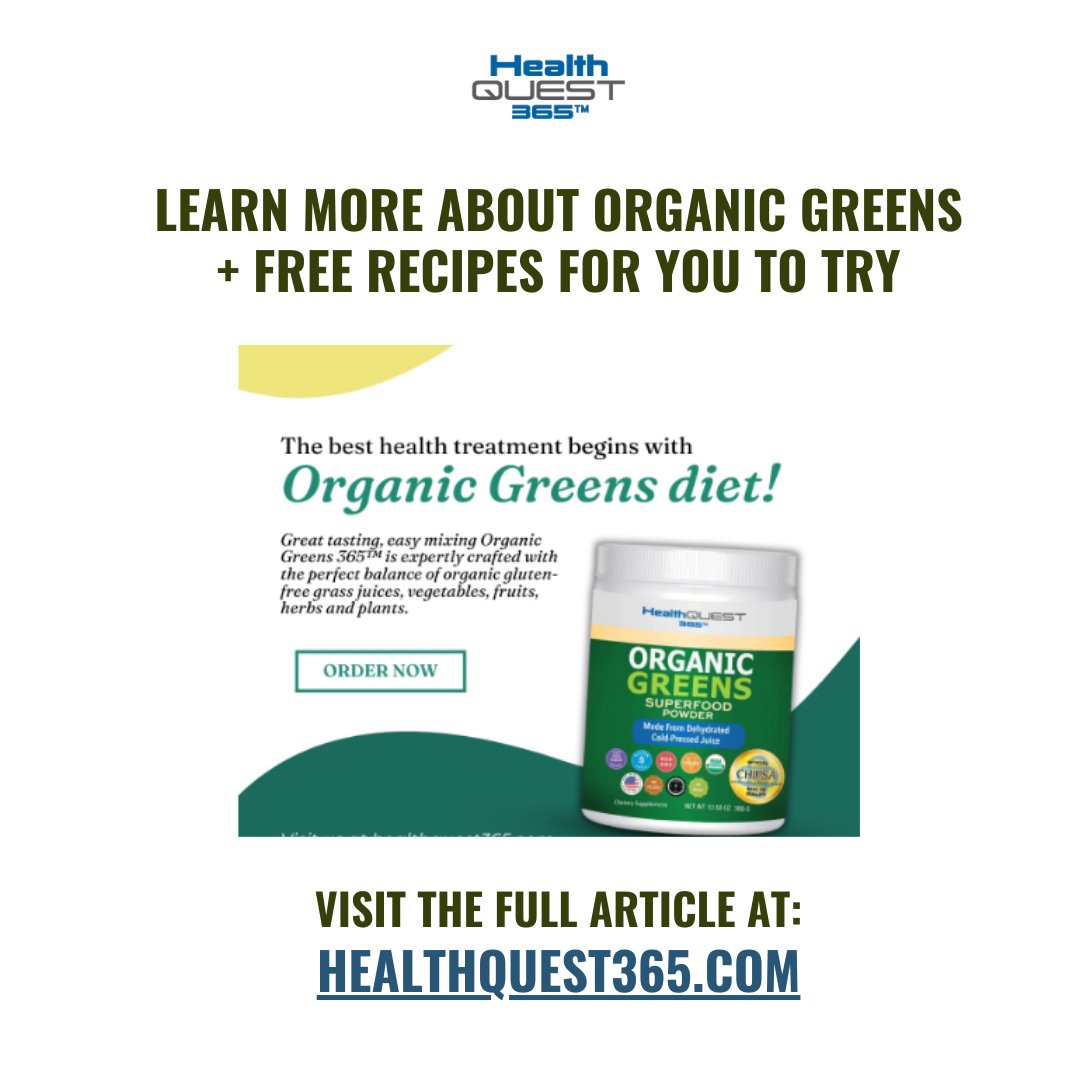 Unraveling the mystery of caffeine in Organic Greens! ☕️🌱

Read more: healthquest365.com/blogs/blogs-po…

#healthquest365 #diet #wellness #fitness #nutrition #lifestyle #organicgreens #certified #allnatural #healthyliving #organic #longevity #blog #diseasprevention #organicgreens