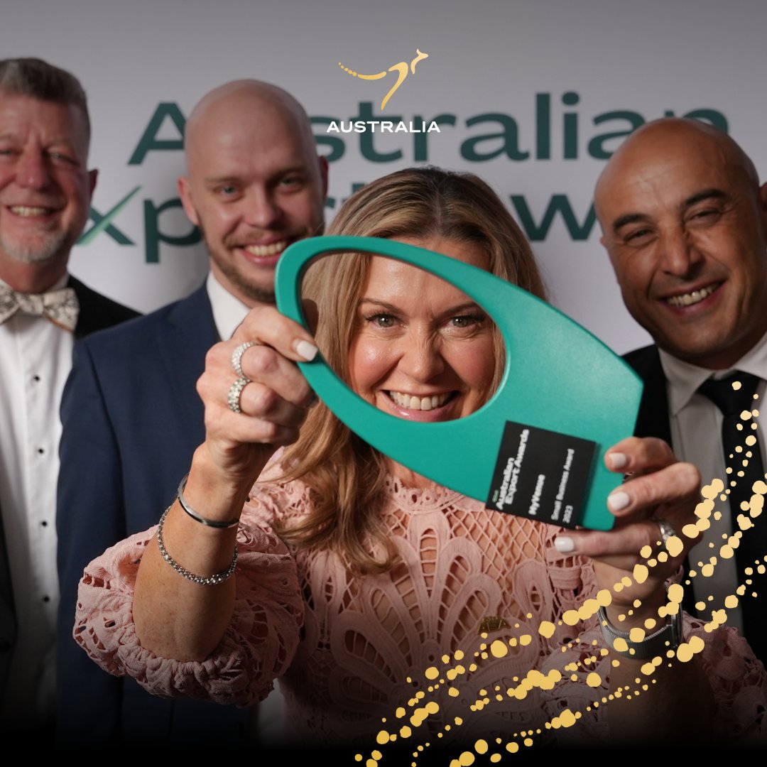 Austrade's tweet image. The Australian #ExportAwards are back in 2024! 🏆✨ 

Join the ranks of the country&apos;s most outstanding exporters and raise your business profile as a leader in your industry. 

✍️ Applications open 30 April. 

Sign up to our newsletter: ow.ly/jIUm50RhNON