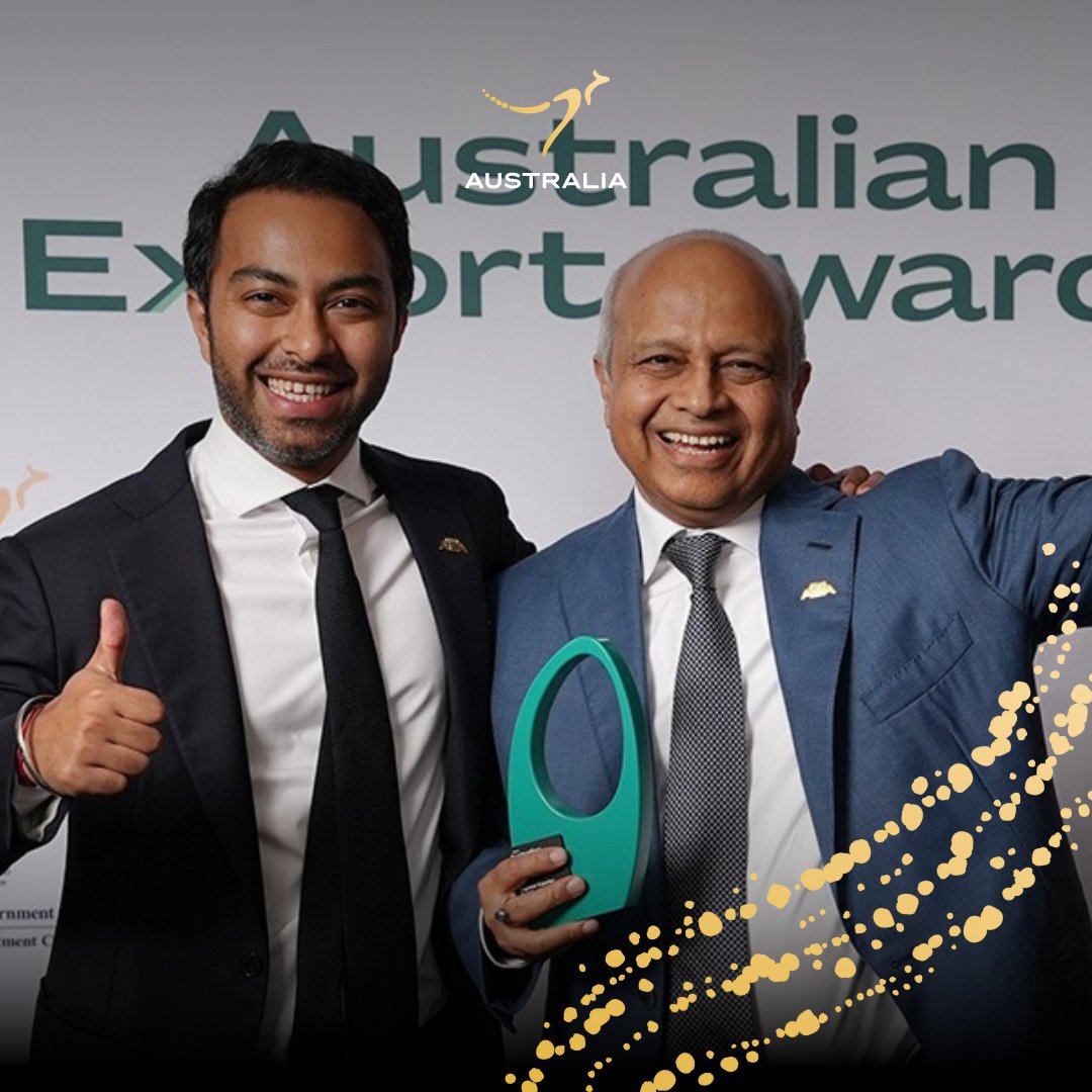 Austrade's tweet image. The Australian #ExportAwards are back in 2024! 🏆✨ 

Join the ranks of the country&apos;s most outstanding exporters and raise your business profile as a leader in your industry. 

✍️ Applications open 30 April. 

Sign up to our newsletter: ow.ly/jIUm50RhNON