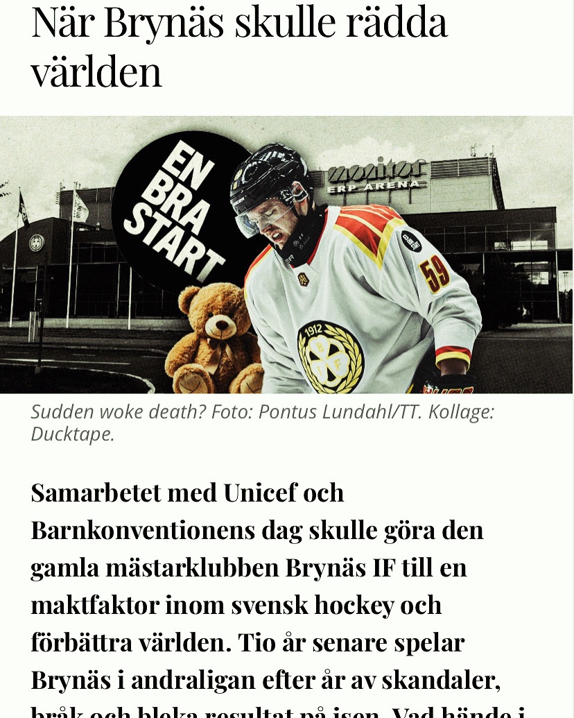 🔥🔥FINAL 1:7 Bif-Dif i afton.🔥🔥 Lyssna på min text om Brynäs värdegrundsarbete och väg till Hockeyallsvenskan här! #brynäs #enbrastart kvartal.se/artiklar/nar-b…