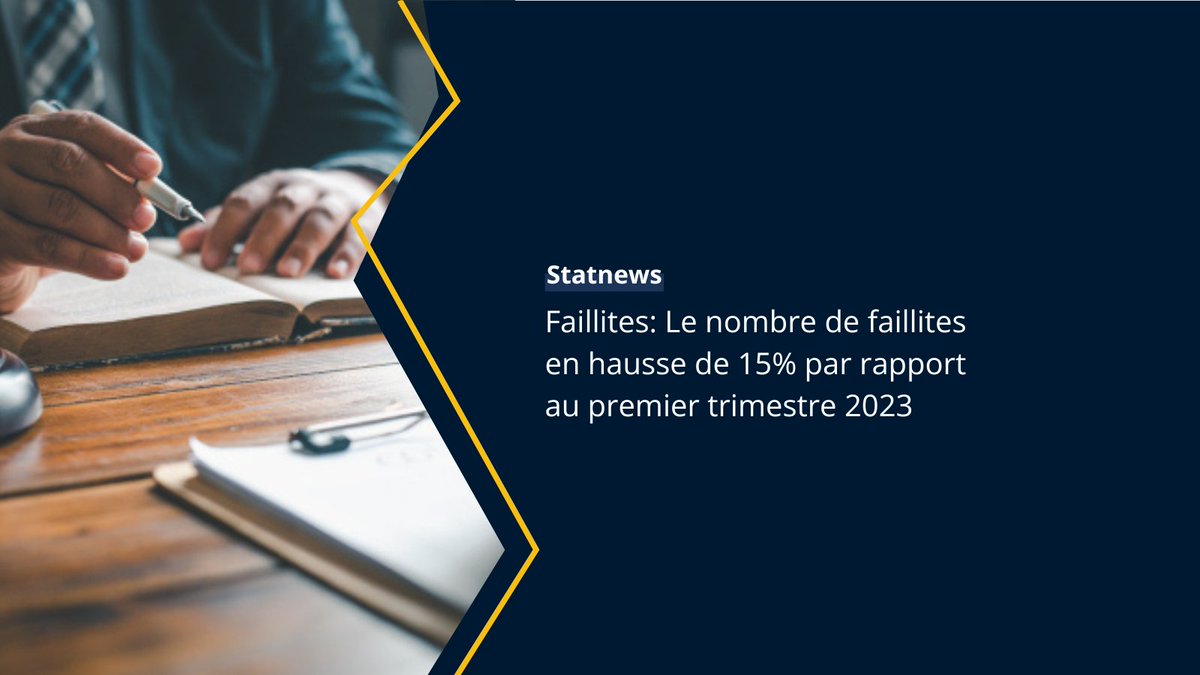 Faillites en hausse au 1er trimestre 2024 📈Augmentation de 15% dans le nombre de faillites et de 60% des pertes d'emploi par rapport au premier trimestre 2023. La construction est le secteur le plus impacté par les faillites depuis 2023.🔗 gd.lu/540Jbb