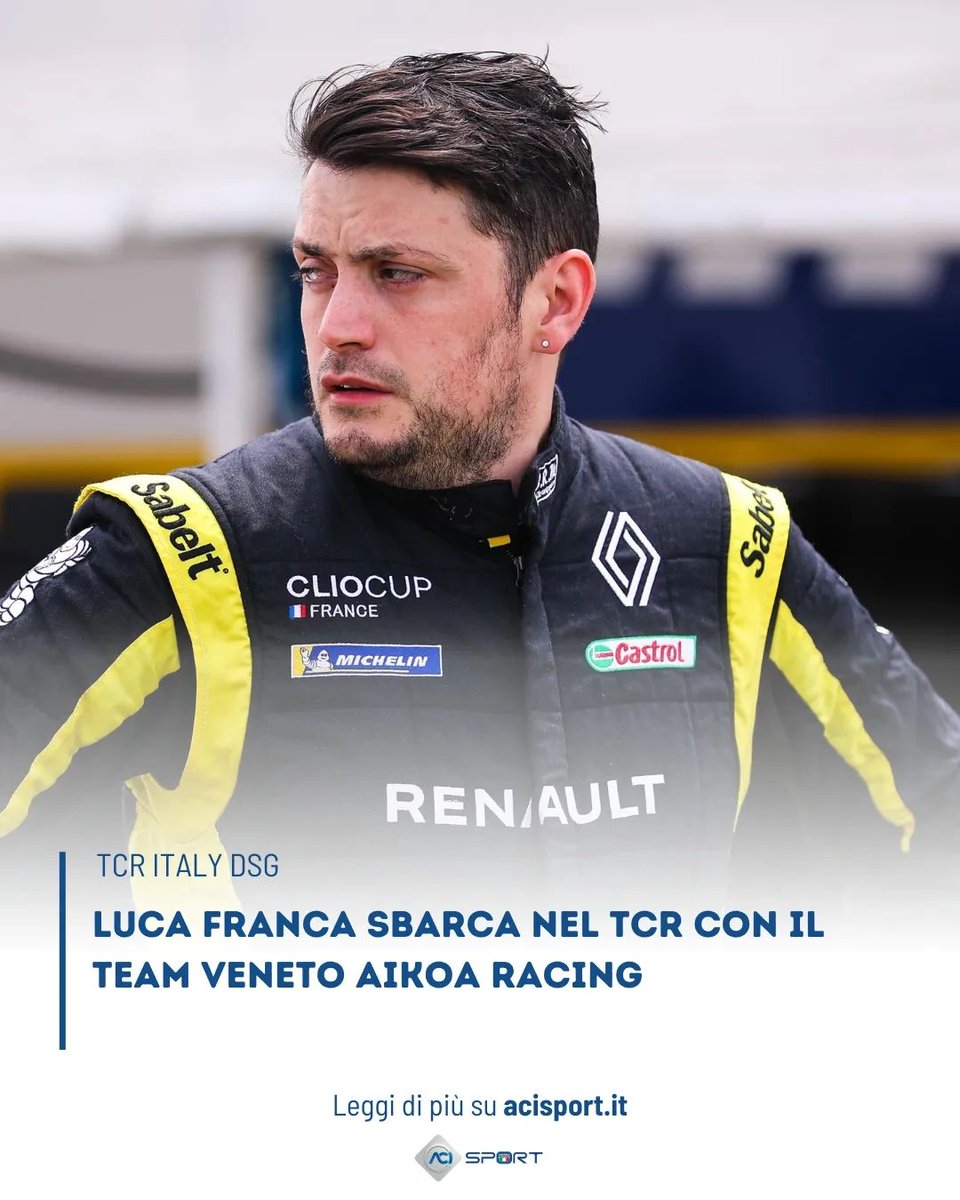 TCR Italy e TCR DSG (@tcritaly) on Twitter photo Il plurivincitore delle serie monomarca Renault, Luca Franca, sbarca nel TCR DSG con la Aikoa Racing.
Il pilota di Cattolica ha avuto il primo contatto con la pista a Misano registrando subito un ottimo tempo.
➡️acisport.it/.../franca%2Dn…
#ACISport #TCRDSG <a href="/Hankook_Sport/">Hankook Tire Motorsports Official</a> Il plurivincitore delle serie monomarca Renault, Luca Franca, sbarca nel TCR DSG con la Aikoa Racing.
Il pilota di Cattolica ha avuto il primo contatto con la pista a Misano registrando subito un ottimo tempo.
➡️acisport.it/.../franca%2Dn…
#ACISport #TCRDSG <a href="/Hankook_Sport/">Hankook Tire Motorsports Official</a>