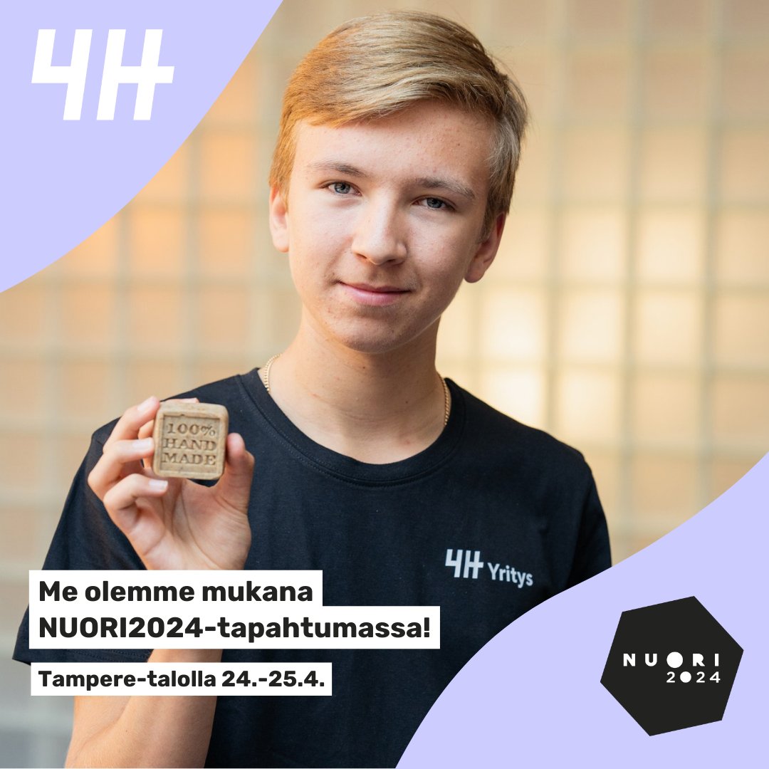 Valtakunnalliset nuorisotyön päivät järjestetään tänä vuonna Tampereella. 4H:lla on tapahtumassa oma näyttelypiste, jolla esittelemme Kolme askelta työelämään -yrittäjyyskasvatusmalliamme🍀. Tulethan moikkaamaan🤩! @nuorisoala #nuori2024 #nuoritapahtuma