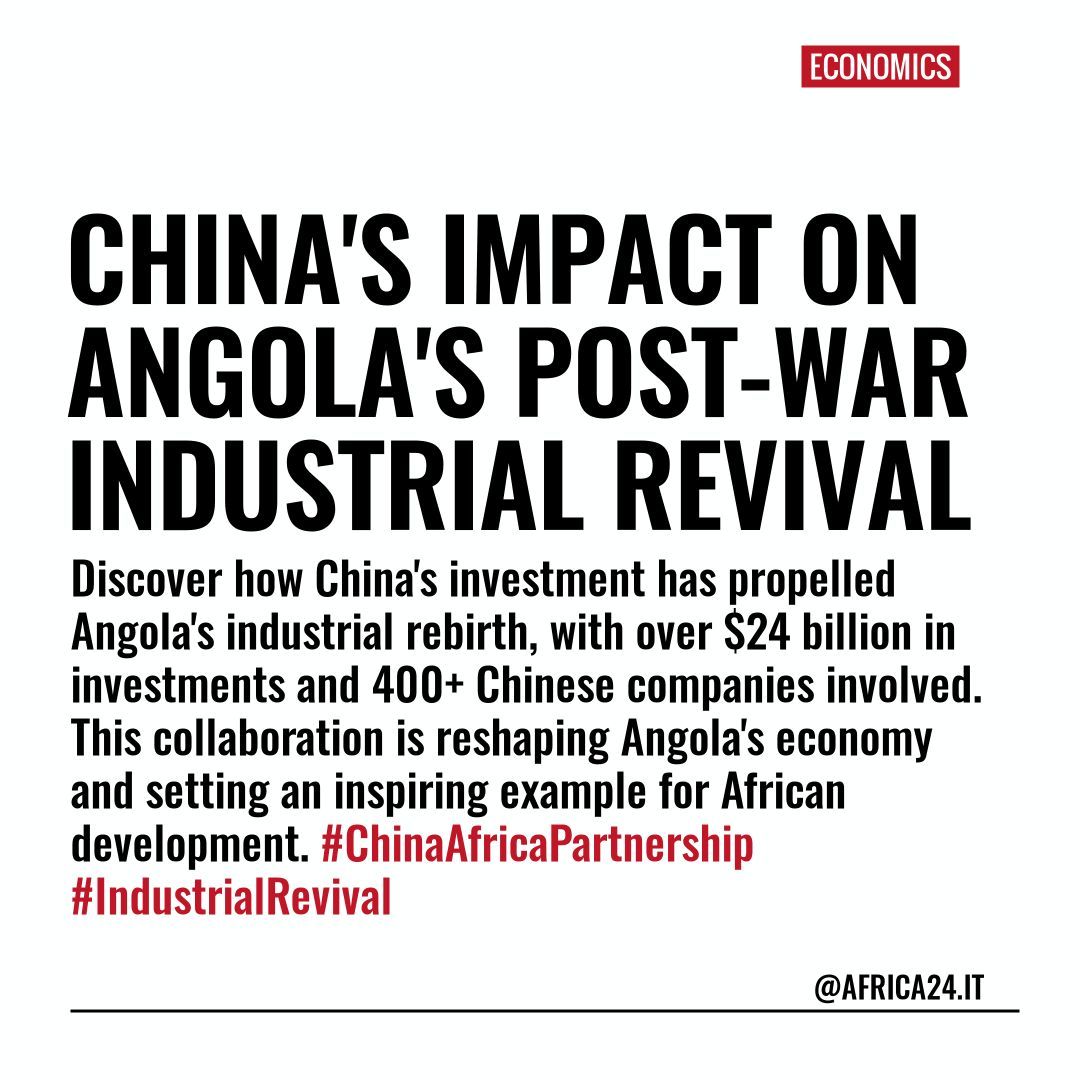 China's investment in Angola's industrial resurgence showcases the power of international collaboration for economic growth and development. A remarkable example of partnership in action! #ChinaAfrica #EconomicGrowth
 buff.ly/440Inpo