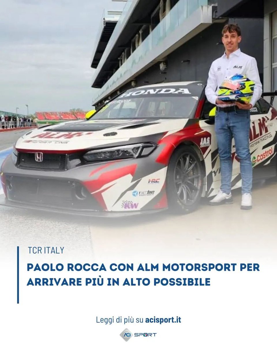 TCR Italy e TCR DSG (@tcritaly) on Twitter photo Grandi ambizioni quelle di Paolo Rocca, pronto al volante della Civic di casa ALM Motorsport.
Il pilota milanese ha già provato la vettura a Misano e già conta i giorni che lo separano dalla prima gara.
➡️acisport.it/.../paolo-rocc…
#ACISport #TCRItaly <a href="/Hankook_Sport/">Hankook Tire Motorsports Official</a> Grandi ambizioni quelle di Paolo Rocca, pronto al volante della Civic di casa ALM Motorsport.
Il pilota milanese ha già provato la vettura a Misano e già conta i giorni che lo separano dalla prima gara.
➡️acisport.it/.../paolo-rocc…
#ACISport #TCRItaly <a href="/Hankook_Sport/">Hankook Tire Motorsports Official</a>