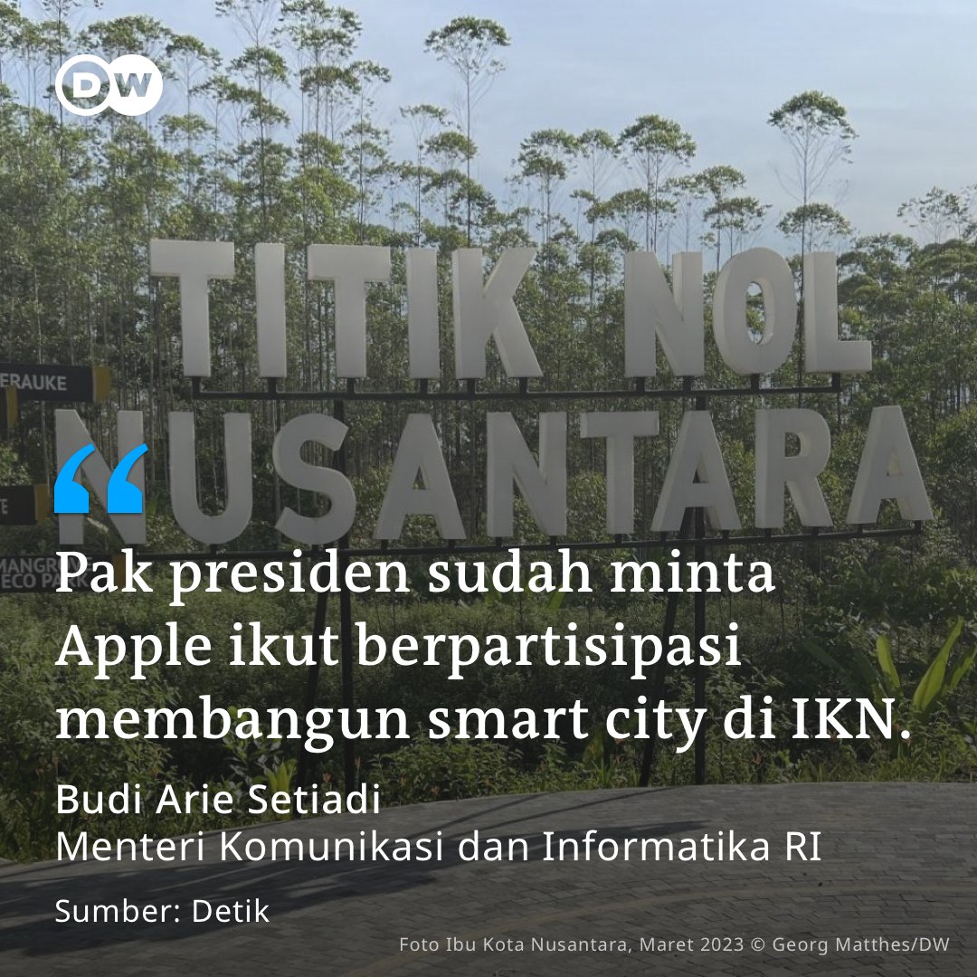 CEO Apple, @tim_cook, hari ini bertemu dengan Presiden Joko Widodo (Jokowi) di Istana Kepresidenan, Jakarta Pusat. Dari pertemuan itu terungkap kalau Jokowi ternyata meminta Apple ikut berinvestasi membangun Ibu Kota Nusantara (IKN). Hal ini diungkapkan Menteri Komunikasi dan…