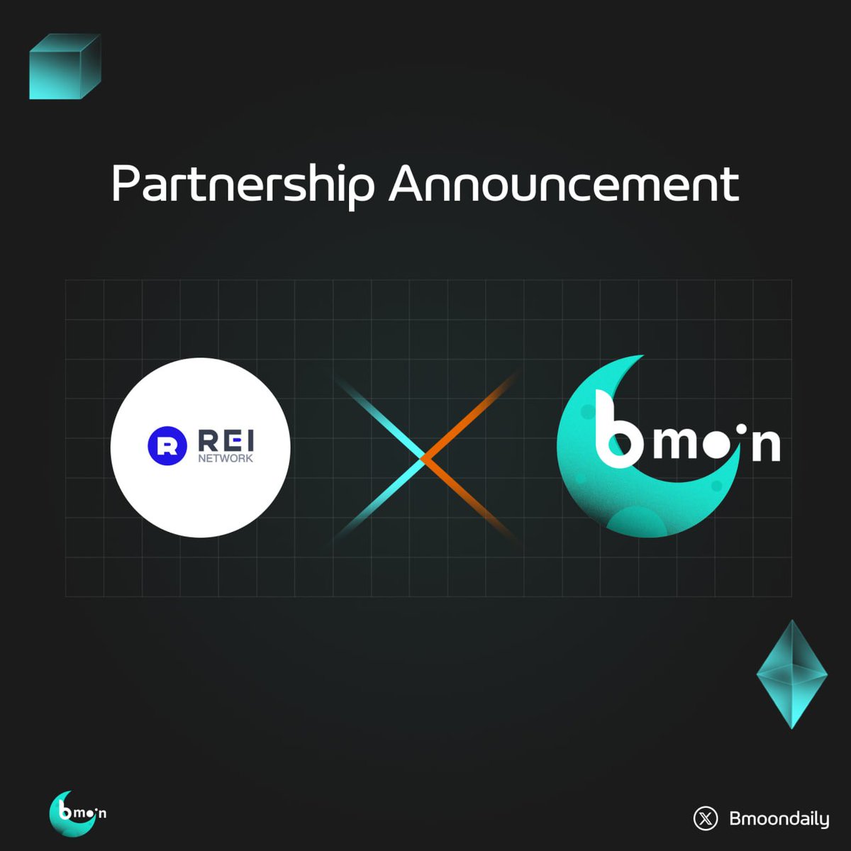 🔔 PARTNERSHIP ANNOUNCEMENT: BMOON x REI NETWORK 🔔 Bmoon and @GXChainGlobal have partnered up! 🤝 🔥 About Rei Network: #REI Network: lightweight, Ethereum-compatible, high-performance blockchain with zero fees. Through this partnership, we will actively support REI's