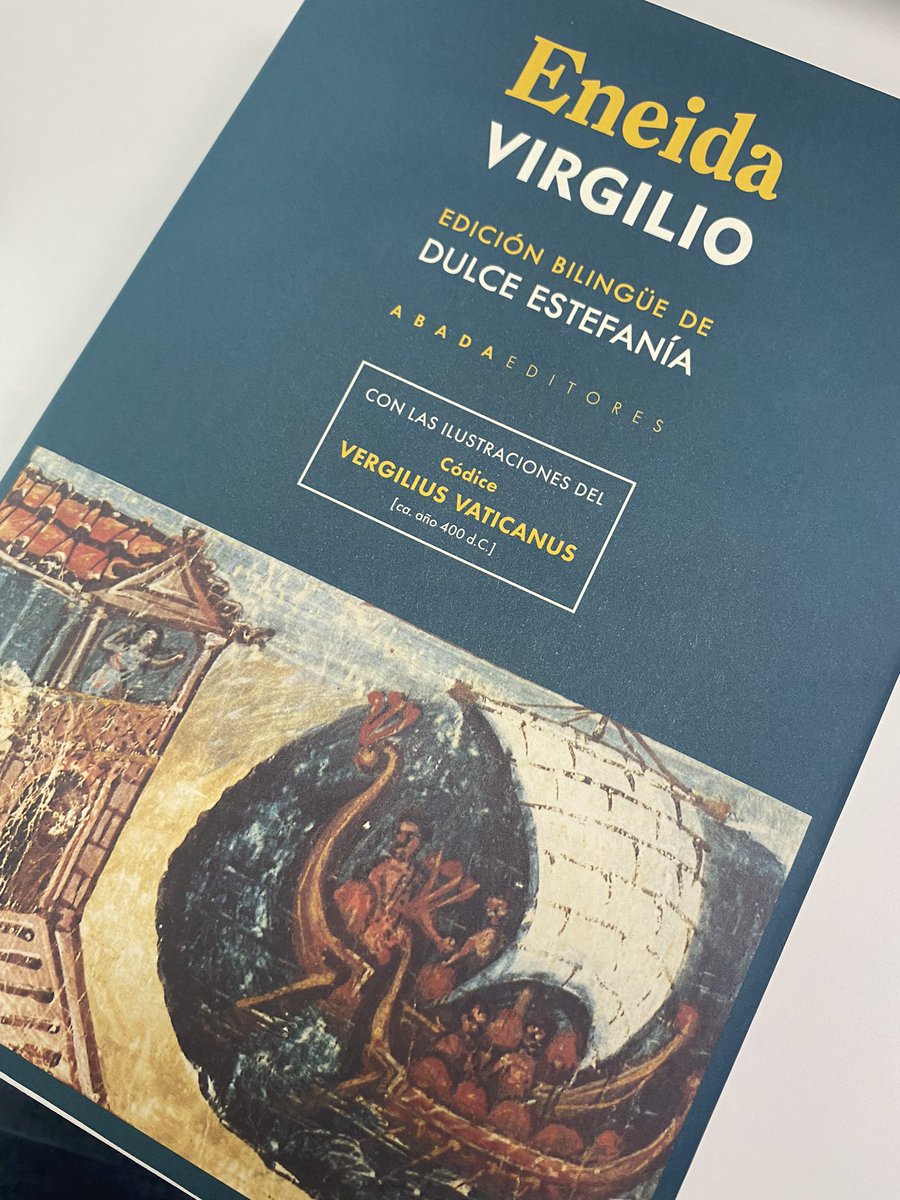 Esto es una gran noticia editorial. Abada publica una edición bilingüe de la ‘Eneida’, uno de los pilares de la cultura occidental. Con las ilustraciones del ‘Vergilius Vaticanus’. Una verdadera joya.