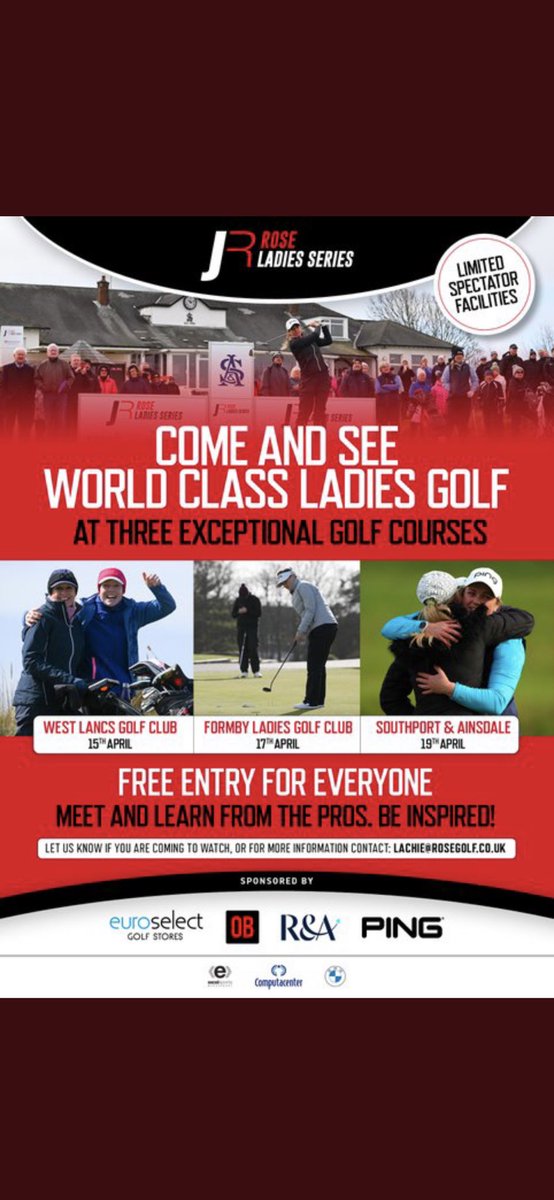 🙌 So many players bang on about growing the game of golf, but one who actually puts his money where his mouth is @JustinRose99 with his @RoseLadiesGolf 🏌‍♀️ It's on @FormbyLadiesGC today & is a terrific event, good luck everyone involved 👍 #RoseLadiesSeries