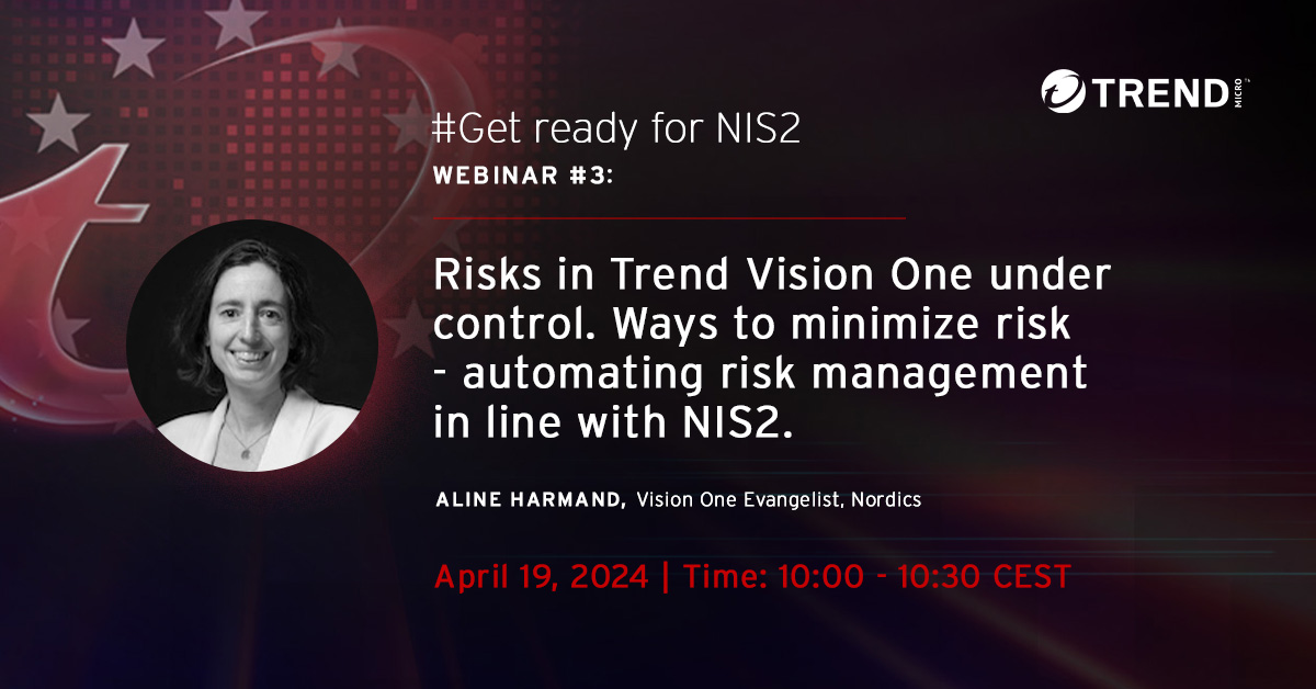 Webinar 3 in our 6-part Get Ready for #NIS2 webinar series will focus on risk reporting, ways to minimize risk and automating risk management in line with the #NIS2Directive. Register for the NIS2 webinar series here: bit.ly/3Jju7P1