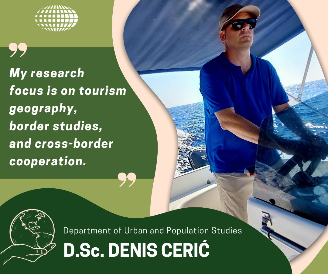 #MeetUs 🧑‍💻 Specializing in #tourismgeography, #borderstudies, and #crossbordercooperation, my research now focuses on applying visual content analysis in tourism. I've participated in various projects and published extensively. Find more here: rb.gy/0t497t #igsopas