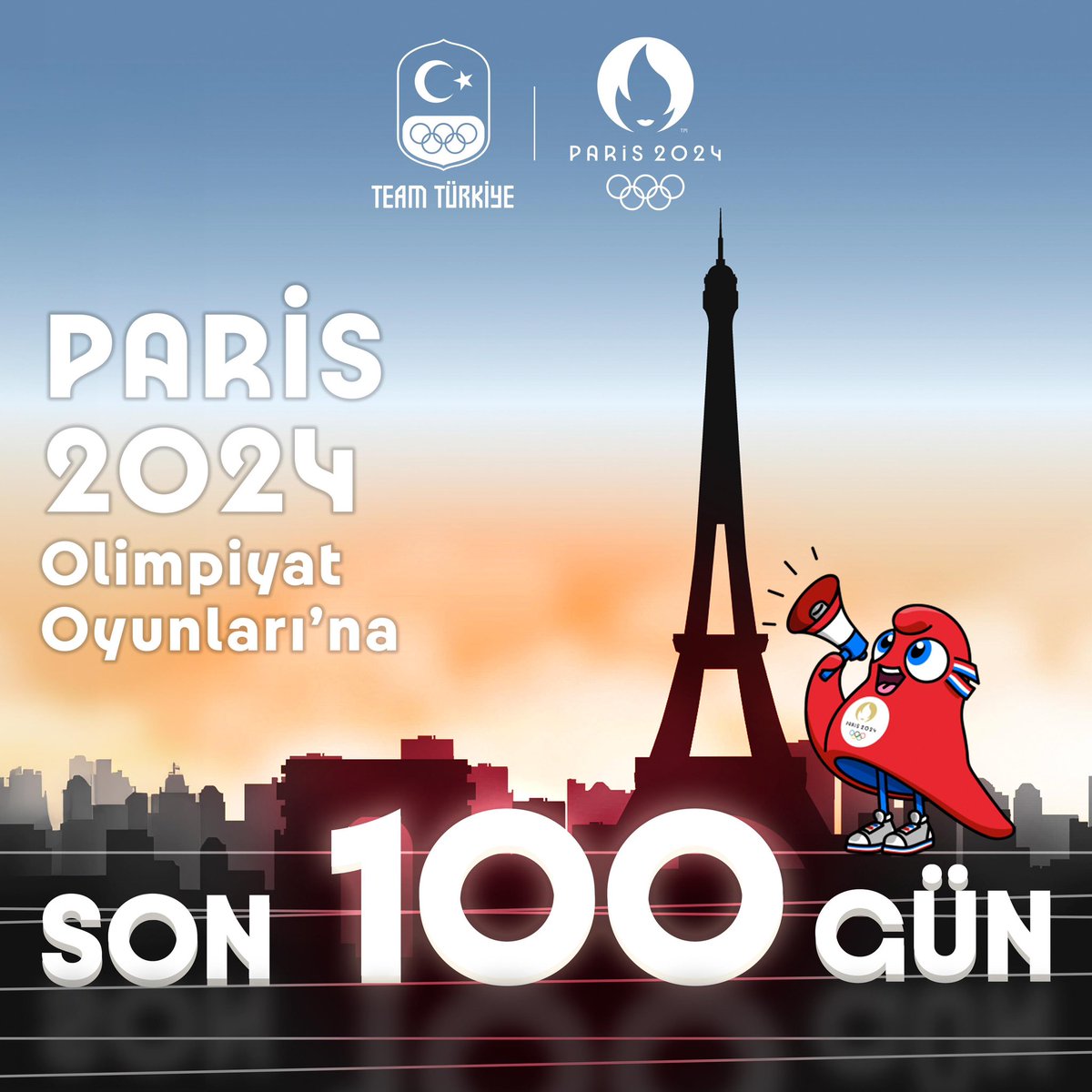 Paris 2024 Olimpiyat Oyunları’na son 100 gün! 

Cumhuriyet tarihimizde katıldığımız ilk Olimpiyat Oyunları olan Paris 1924’ten tam 100 yıl sonra, aynı yerde, aynı heyecanı yeniden yaşamamıza son 100 gün kaldı 🇹🇷

#TeamTürkiye #Paris2024