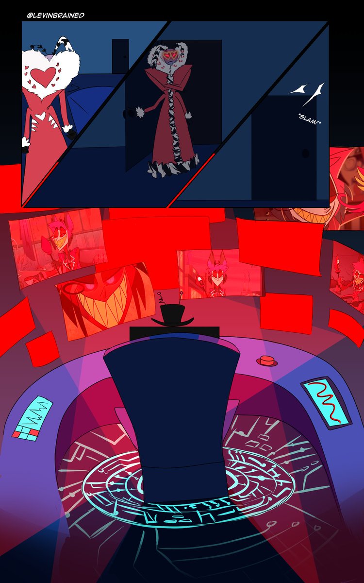 LevinBrained's tweet photo. Day 4: "I don't care."

It was the anniversary of their business partnership.

#SMWRevival2024 #staticmothweek 
#StaticMoth #VoxVal #HazbinHotelFanart https://t.co/R8nNjhqrK4