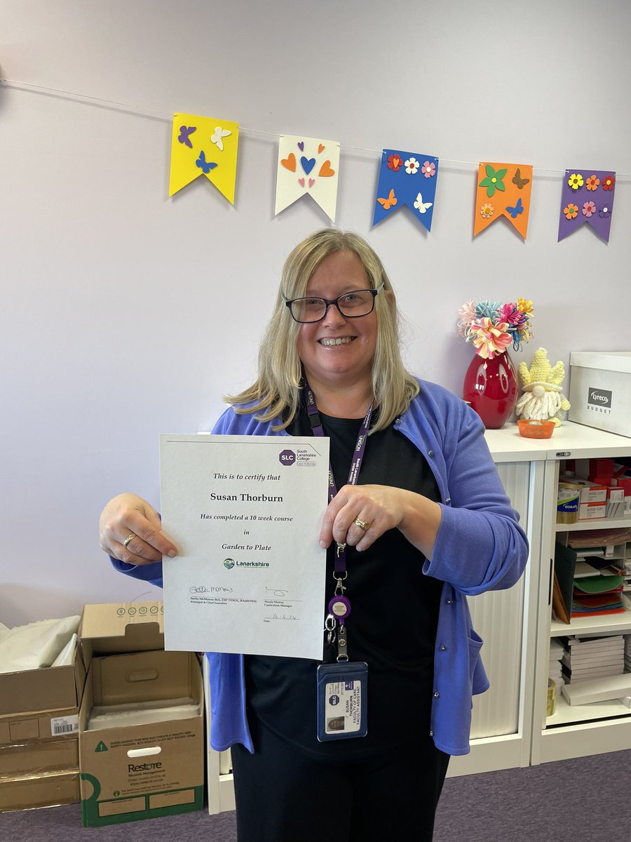 Some staff also joined our ‘Garden to Plate’ course! Susan enjoyed the group and the activities set. <a href="/SLCek/">South Lanarkshire College</a>  #staff #CPD #together