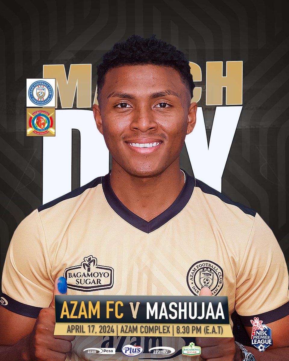 🚨 M A T C H D A Y 🚨
🆚 Mashujaa FC 
🏆 NBC Premier League
®️ Round 23
🏟 Azam Complex
🕰 8.30 PM (E.A.T)

#weareazamfc #timuborabidhaabora