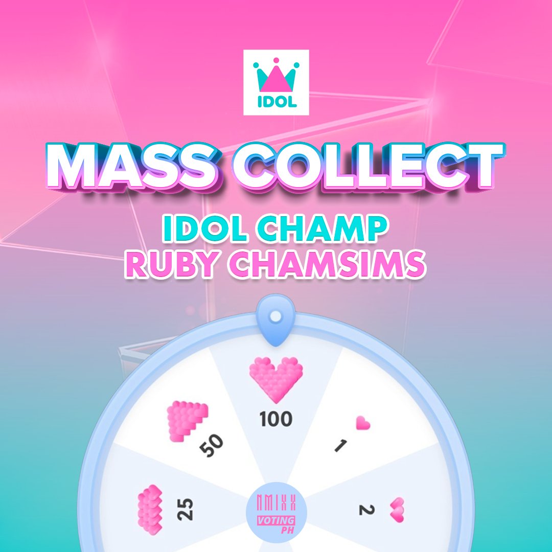 🚨IDOL CHAMP Daily Mass collect ✅Login everyday 30💙/10❤️ ✅Play roulette max 10ads ✅Watch video to get ⭐️ ✅Answer quiz idolchampquiz.kpopvotes.com [✔️] vote 1💙(time chamsim) on daily chart to get extra roulette spin 🍎apple.co/3ReeefZ 🤖bit.ly/idolchampand #NMIXX