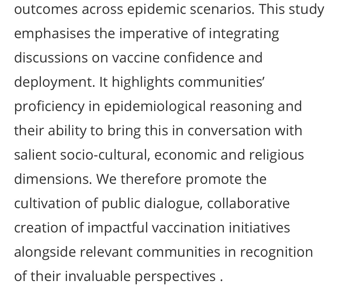 New article, led by the brilliant @MansAnthon “Engaging the public in decisions about emergency vaccine deployment strategies: Lessons from scenario-based discussions in Sierra Leone” tandfonline.com/doi/full/10.10…