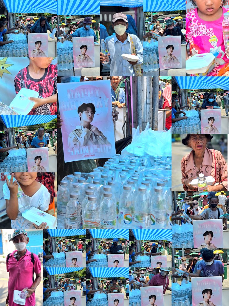 Thamboon888's tweet photo. Thanks you @Saint_sup  and Hong Kong Fans  #MingEr for donating 100 portions of food and water to those in need and poor

#Saint_sup 
#แฮปปี้เดย์26เซ้นต์ซุป https://t.co/CMq7tRqaNb