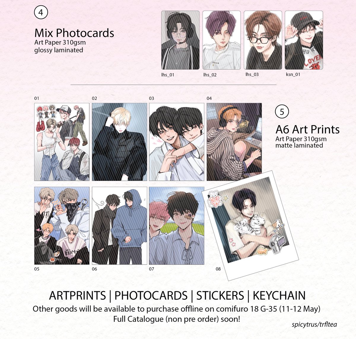 spicytrus's tweet photo. ★en- goods pre order ★

PO PERIOD: 17/4-21/4 (17.00 WIB/GMT+7)

— available to pick up at #CF18 (11-12 May), mailed, intl shipping

🔗 https://t.co/zrhwVikaYI https://t.co/Q3DWov5kLH
