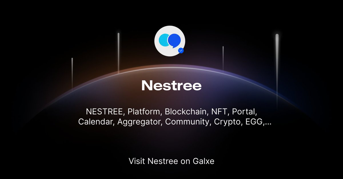 What's happening in the <a href="/nestree_io/">Nestree</a> <a href="/Galxe/">Galxe</a> space.🚀

Campaigns that you can get #Nestree Platform's insight &amp; reward.

A total of 100 USDC  will be airdropped, and the quest will begin on the 17th at 6pm KST.

#Airdrop #USDC #Galxe #Rewards 💰