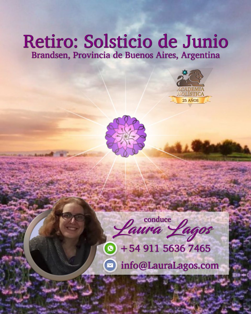 holBuenosAires's tweet photo. Conduce: @lauplagos ❤️
💬 WhatsApp:   +54 9 11 5636 7465
💬 Telegram:   holBuenosAires
✉️ Email:   info@LauraLagos.com
👉 +Info:   https://t.co/iIACZRsqWf

#retiro #solsticio #brandsen #argentina #LauraLagos #ConstelacionesAkashicas #RegistrosAkashicos #AcademiaHolistica https://t.co/QMG8QoNvMg