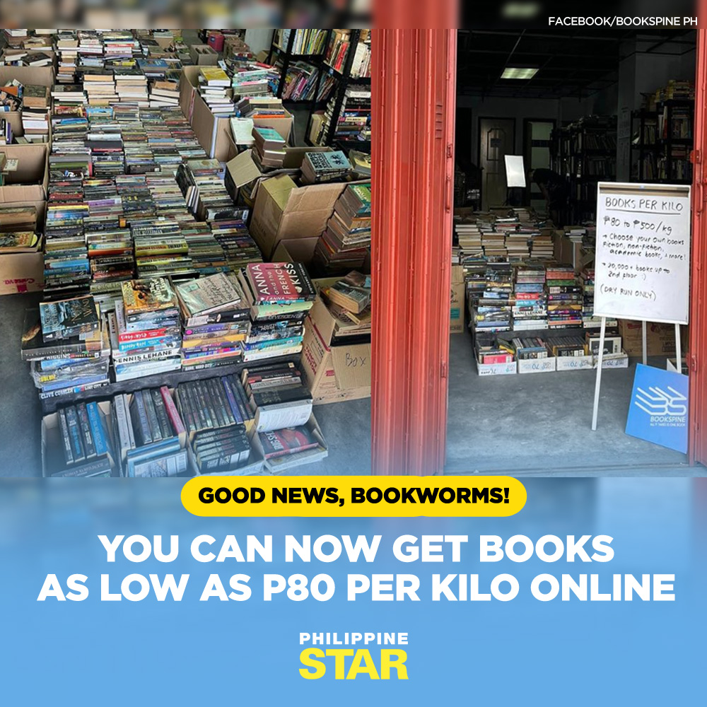 CALLING ALL BIBLIOPHILES! 📚

In case you didn’t know, you can now shop for good reads online via BookSpine Kilo Corner (BKC). Starting at P80, the available offerings include fiction and non-fiction books, crowd favorites, textbooks, cookbooks, children’s books, and coffee table…