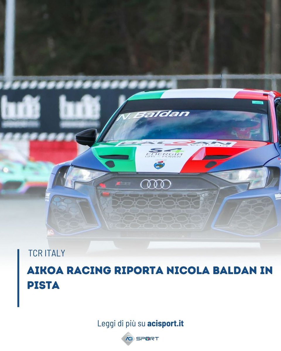 TCR Italy e TCR DSG (@tcritaly) on Twitter photo Aikoa Racing fa spazio nei ricordi e riporta Nicola Baldan.
Il campione 2017 arricchisce le fila dei titolati in carica pronti a difendere con tutti i mezzi possibili il primo posto conquistato nel 2023.
➡️acisport.it/.../nicola%2Db…
#ACISport #TCRItaly <a href="/Hankook_Sport/">Hankook Tire Motorsports Official</a> Aikoa Racing fa spazio nei ricordi e riporta Nicola Baldan.
Il campione 2017 arricchisce le fila dei titolati in carica pronti a difendere con tutti i mezzi possibili il primo posto conquistato nel 2023.
➡️acisport.it/.../nicola%2Db…
#ACISport #TCRItaly <a href="/Hankook_Sport/">Hankook Tire Motorsports Official</a>