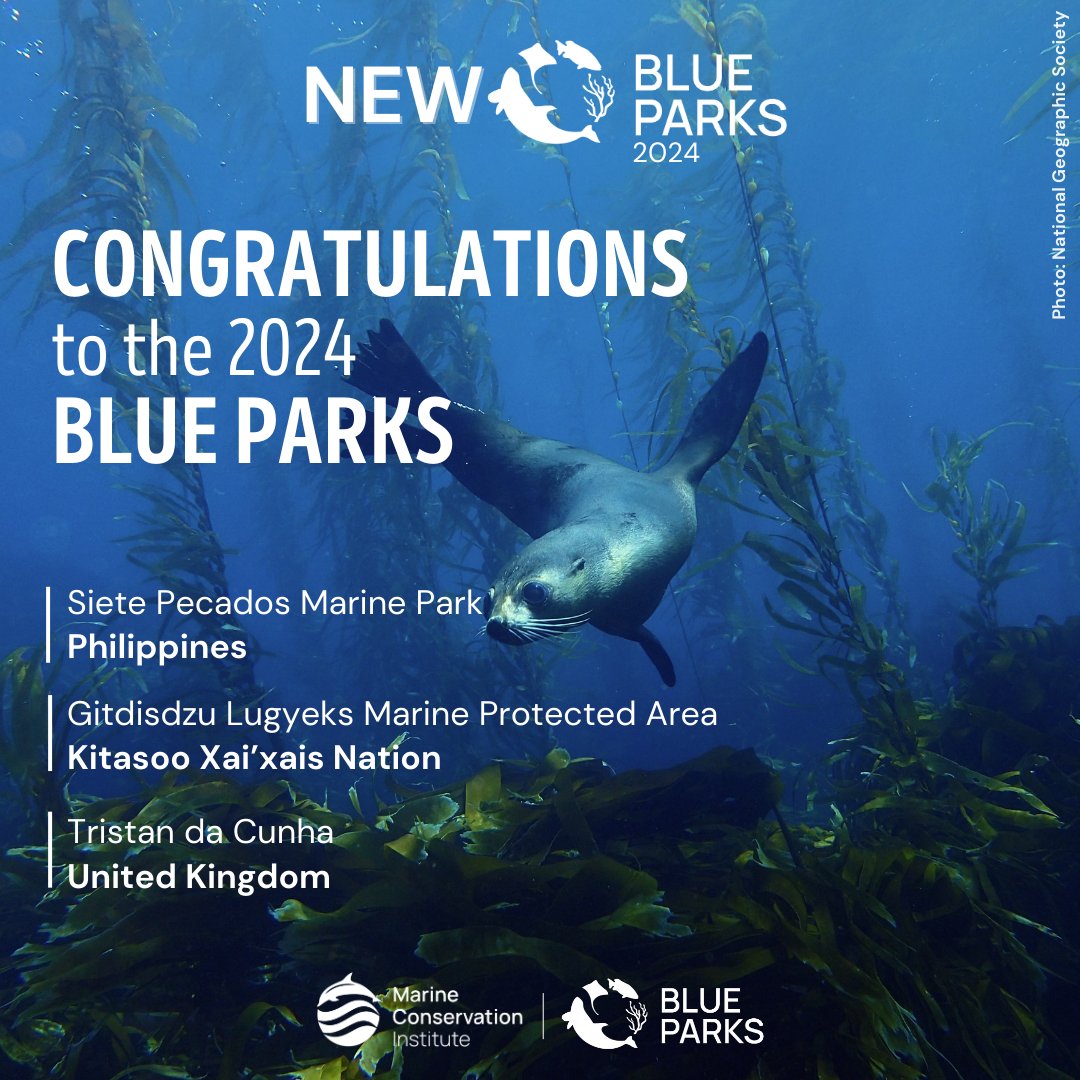 Congrats to the 2024 hashtag#BlueParks – We are thrilled to celebrate 3 new Blue Parks and welcome them to the Blue Parks Network! @atlanticguardians @rspb @bluebeltprogramme @tdcpt @kxstewardship

Read full press release: lnkd.in/eCGetG3U 

#BlueParks #MPAtlas #30by30