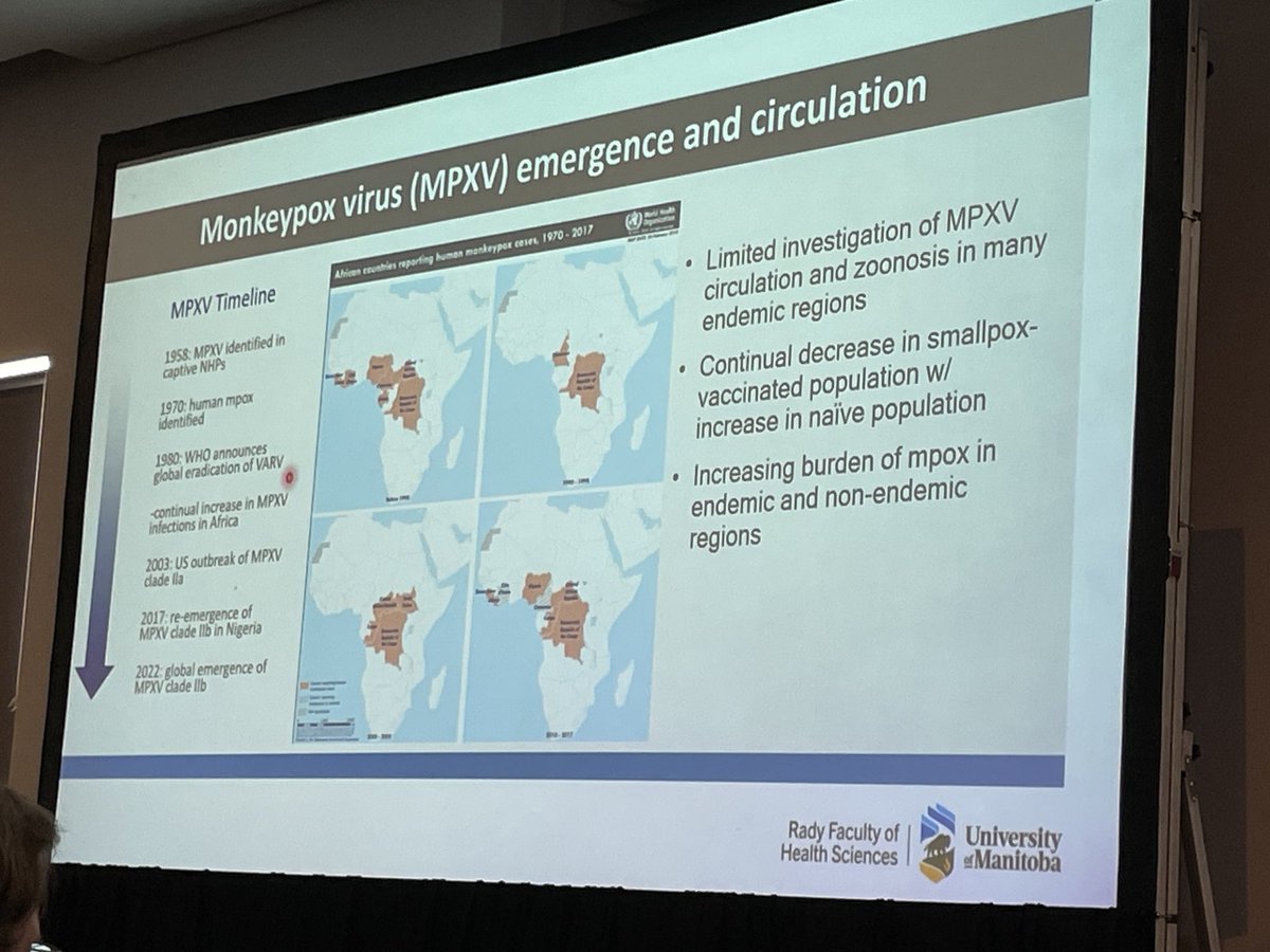 Very nice presentation on the reemergence of mpox, which is one of the virus that we currently worry that can, again, spread globally. #VirologyAfrica2024