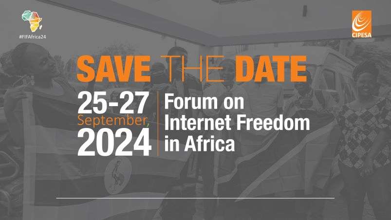 📢📢 GEAR UP AND SAVE THE DATE!!!!📢📢 The 11th edition of the Forum on Internet Freedom in Africa ✨#FIFAfrica24 ✨ is loading for 25 - 27 September 2024! Be sure to join the #InternetFreedomAfrica movement dedicated to protecting & promoting Internet freedom across Africa!