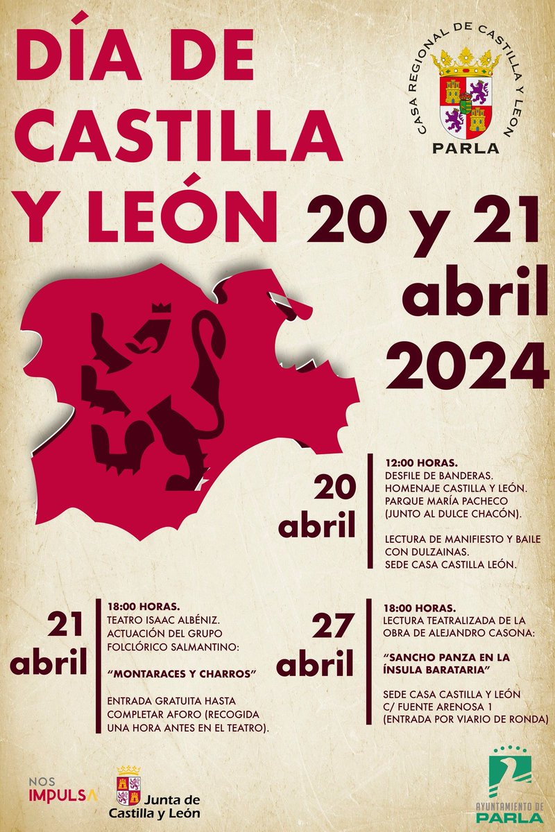AytoParla's tweet photo. Gala solidaria💃 mucho deporte🤸‍♂️Día de Castilla y León, "8 apellidos andaluces" 🤣 y, por supuesto, @FeriaLibroParla📖📚 con Plaza Guardia Civil como escenario principal 🎶El #finde de #Parla en Agenda 👇 
https://t.co/bMNTvdXdDM

📚 Feria del Libro #Parla
https://t.co/JbwSwjDdEi https://t.co/QK9cK584HK