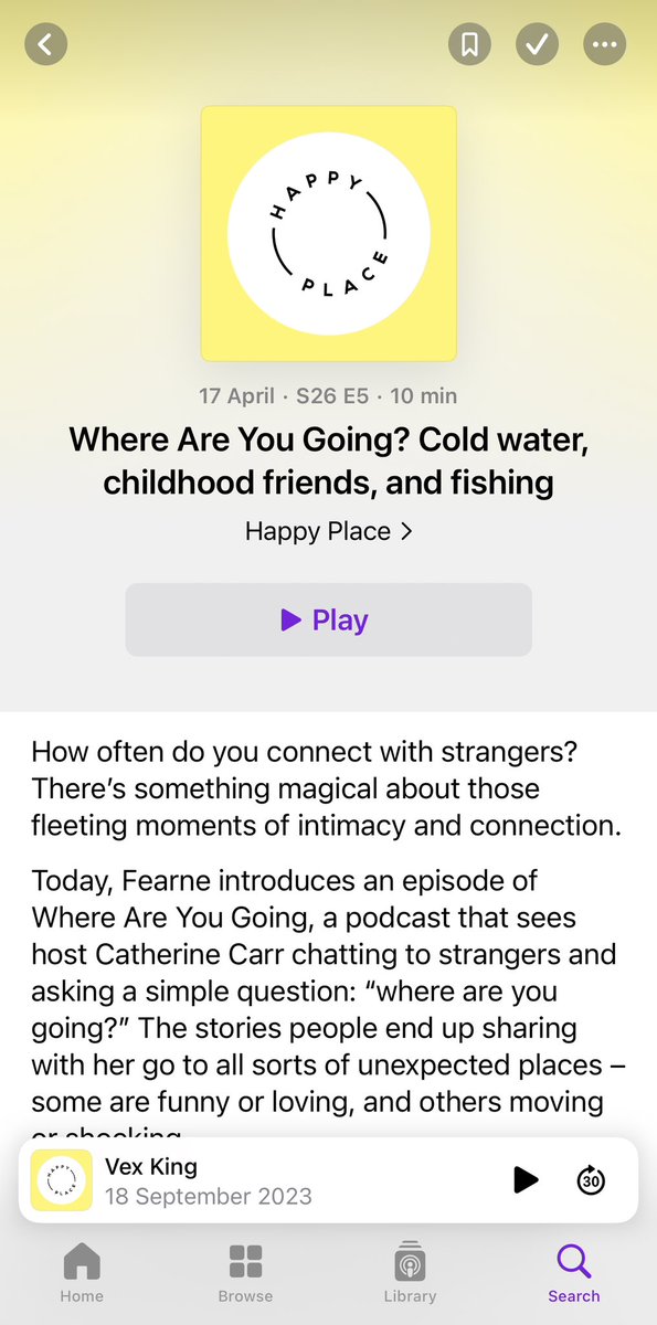 Thank you @Fearnecotton for recommending Where Are You Going? Podcast on Happy Place! 🙏 To subscribe to Happy Place: (highly recommend Dawn French episode. ⭐️⭐️⭐️⭐️⭐️) podcasts.apple.com/gb/podcast/hap…