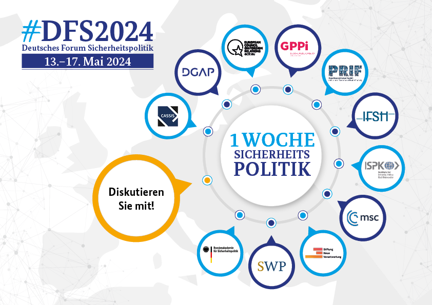 11 Organisationen, 1 Woche #Sicherheitspolitik– das gibt es nur beim Deutschen Forum Sicherheitspolitik (#DFS2024) und zwar vom🗓️13. – 17. Mai 2024. Diskutieren Sie mit! Programm und Anmeldung ➡️baks.bund.de/de/aktuelles/d…