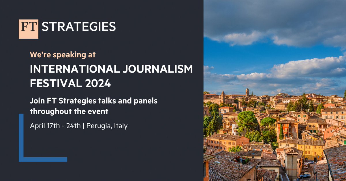 🇮🇹 We've arrived in Perugia for #IJF24. Our first session is at 5pm (GMT+2) on 19th April. Head of Insights, George Montagu will share findings from a new report on Next Gen News: Understanding Audiences of 2030. See the full agenda here: eu1.hubs.ly/H08B-7y0