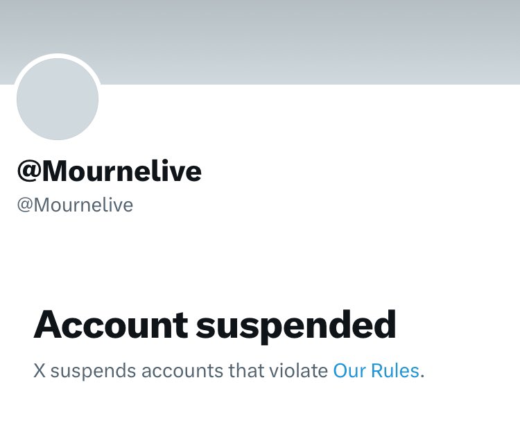 Does anyone know why and when the Mourne Heritage Trust’s Twitter/X account was suspended?!