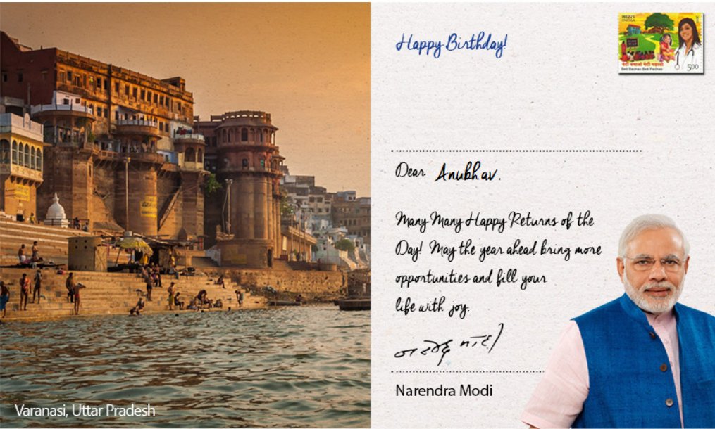 Birthday Greetings From @narendramodi @PMOIndia