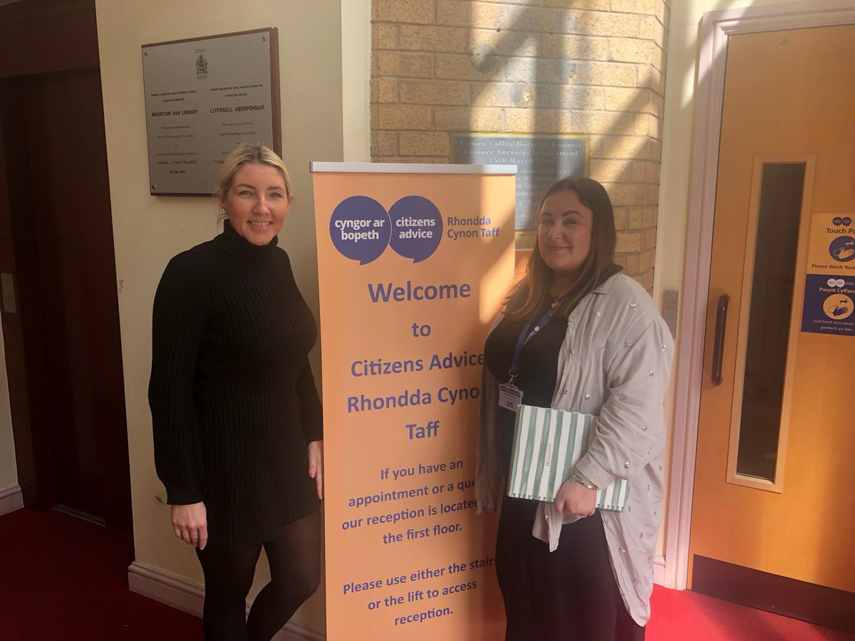 Our new Energy Officer @ClaireCwmTafCR1 met with Karen from @ca_rct to discuss how we can work together to support clients with the Energy Crisis. Our Older Not Colder service is launching this month - get in contact with Claire on 01443 805970 if you would like further info.