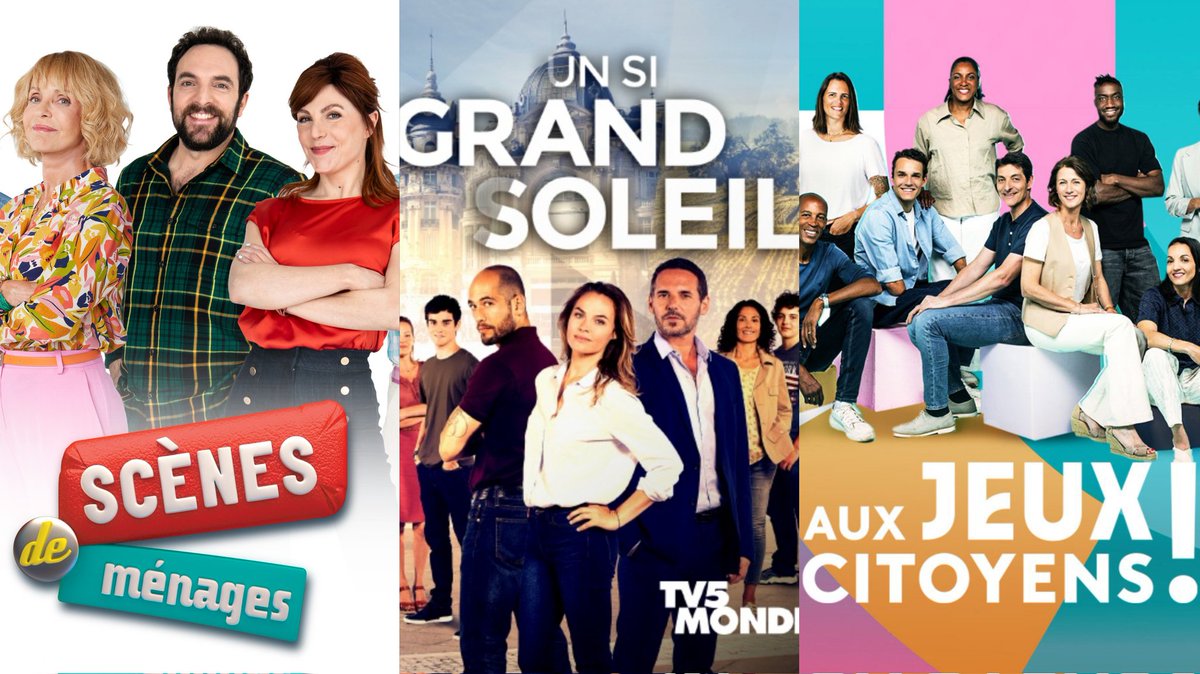 📶 LES APRÈS 20H

⚪️ #ScenesDeMenages (#SDM) : 3M de télésp.- 14,3%Pda sur @M6 (20h30)

⚫️ #UnSiGrandSoleil : 3,3M de télésp.- 15,8%Pda sur #France2 (20h45)

🔵 #AuxJeuxCitoyens : 945.000 télésp.- 4,6%Pda sur #France3 (20h35)

🔴 #PBLV : 451.000 telesp- 2,2%Pda sur #TFX (20h30)