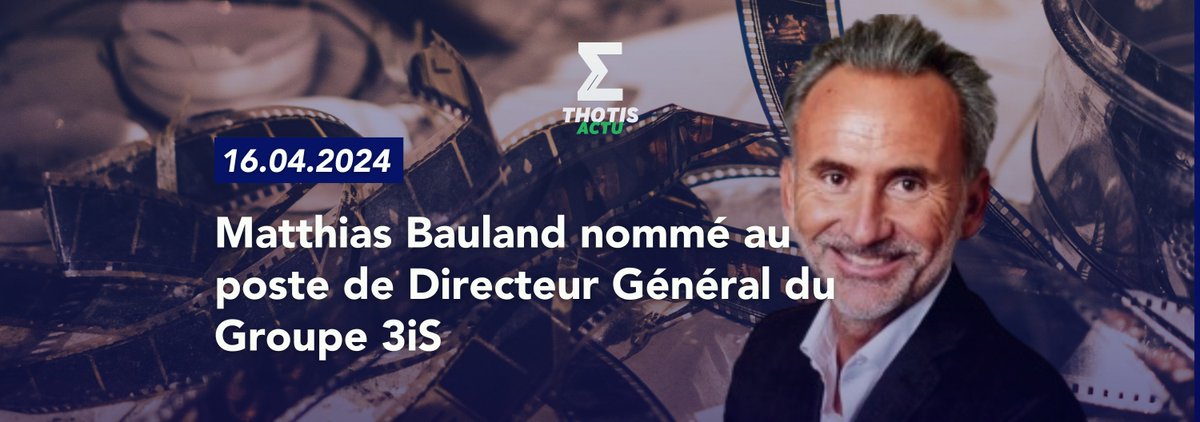 thotismedia's tweet photo. 🗣 3iS, Institut International de l’Image et du Son, acteur majeur de l’Enseignement Supérieur Privé dans le domaine des industries créatives, vient d’annoncer l’arrivée de Matthias Bauland en tant que Directeur Général Groupe. ⤵️

https://t.co/8kFGdZdUrR
@3ISEcole https://t.co/f5hub9jCeb