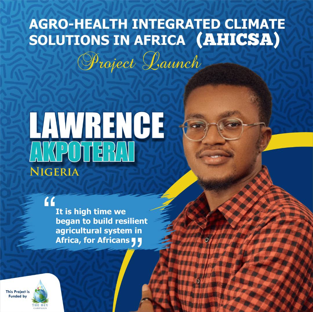 With the @theheycampaign grant, I’d be working with stakeholders in Oyo state to train selected young farmers on climate-smart and sustainable farming, and link them with resources and organizations. We welcome collaboration and support.

#climateadaptation
#csa #agriculture