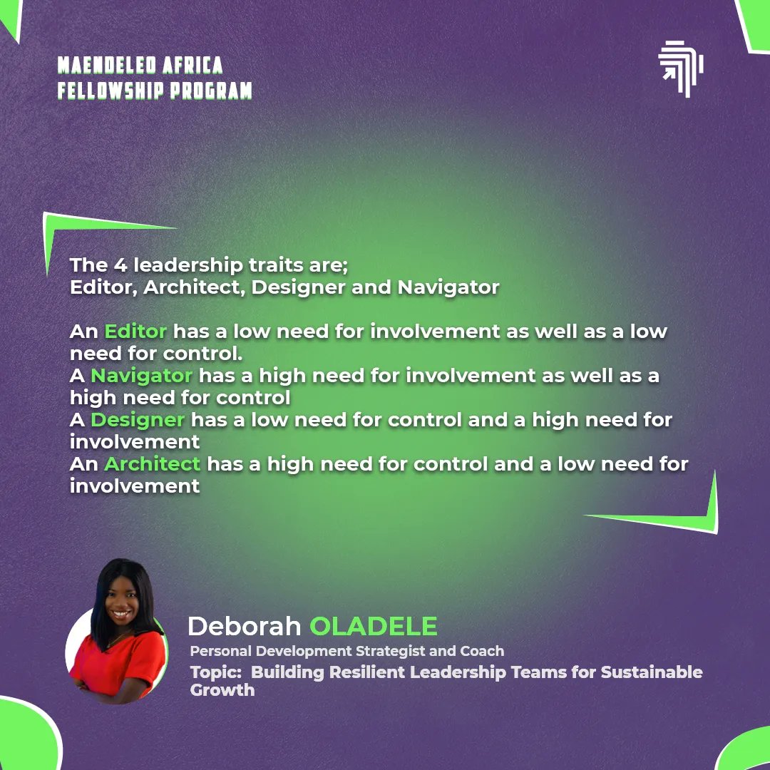 EvolufyAfrica's tweet photo. These are some insights from @deboraholadele_ session.

Thank you for sharing this with us.

Fellows, which slides stood out for you?

#maendeoloafricafellowship
#sessionreview
#evolufyafrica https://t.co/U9C7rcwzDL