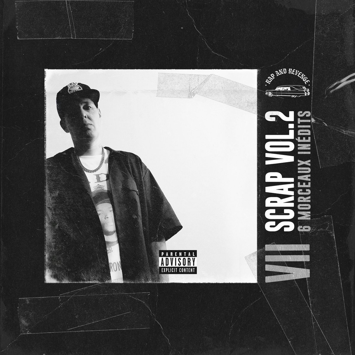 VIIRAPNREVENGE's tweet photo. De retour avec avec le vol.2 de Scrap โฐ๏ธ๐
Disponible le 7 mai en version CD ๐ฆ
#VII #DJMonark #Scrap #RapAndRevenge #DFunk https://t.co/KznbXRlqD3